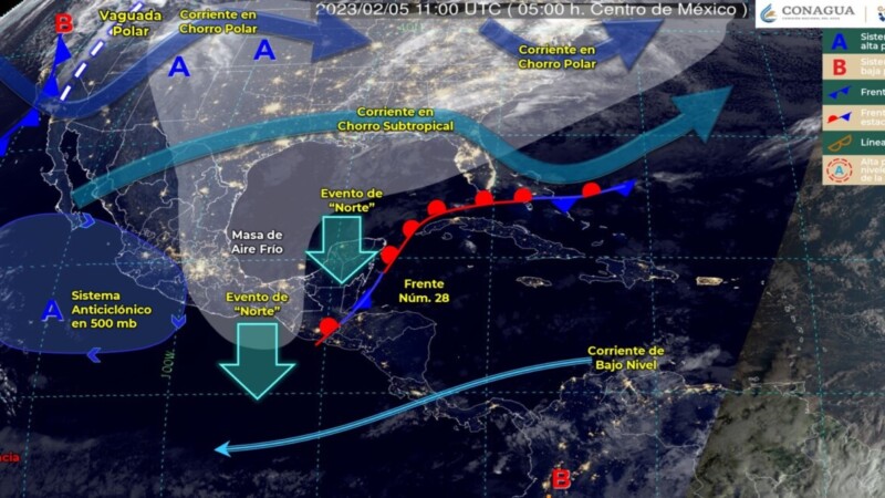 Pronóstico del clima para hoy domingo 5 de febrero en Quintana Roo.