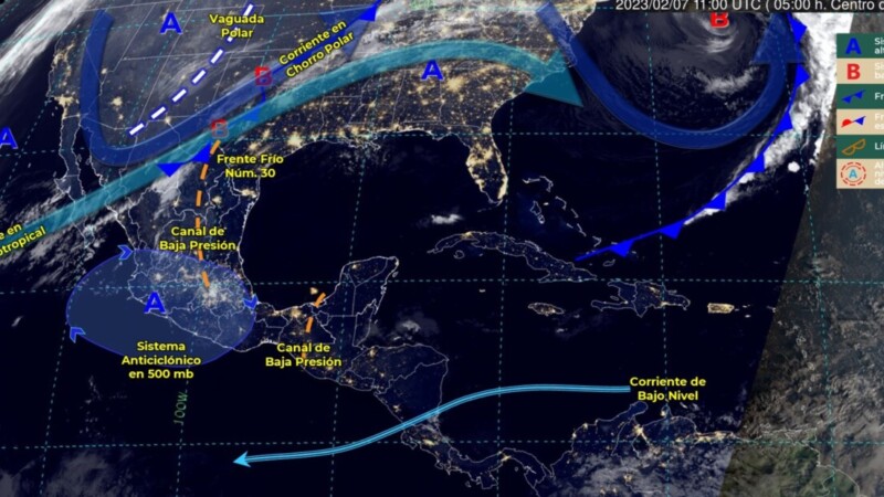 Pronóstico del clima para hoy martes 7 de febrero en Quintana Roo.