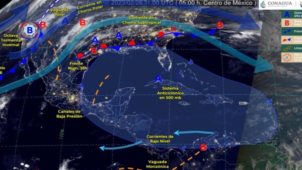 Pronóstico del clima para hoy domingo 26 de febrero 2023 en Quintana Roo.