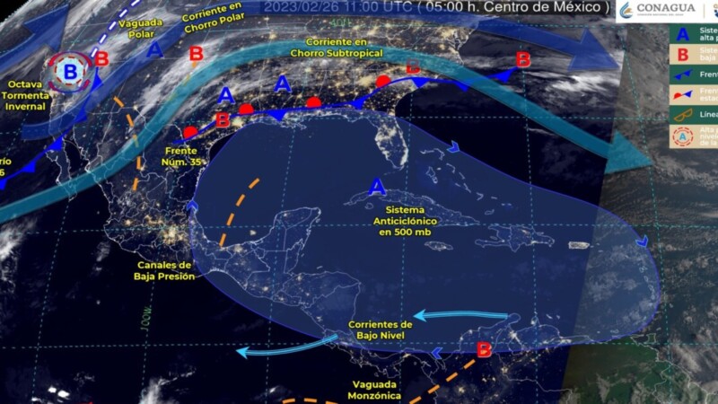 Pronóstico del clima para hoy domingo 26 de febrero 2023 en Quintana Roo.