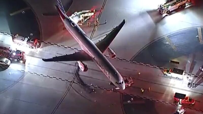 Avión Airbus choca con autobús en EEUU