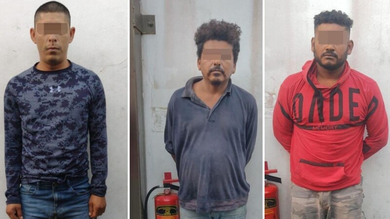 Detenidos con armas y derogas en una construcción en Tulum.