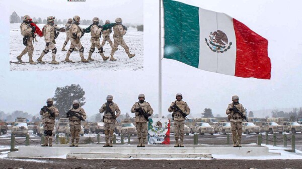 Rinde honores México a su bandera en su 202 aniversario
