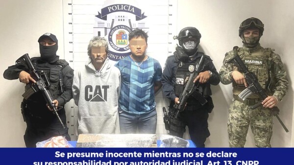 Capturan a par de presuntos extorsionadores en Cancún