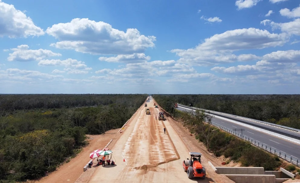 Será elevado más del 60% del Tramo 5 Sur del Tren Maya en Quintana Roo; son aproximadamente 42 km de los 67.7 Playa del Carmen-Tulum.