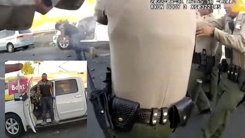 Latino con machete es acribillado por policías en EEUU