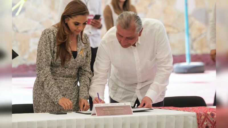 Mara Lezama firma convenios para fortalecer la construcción de la paz en Quintana Roo