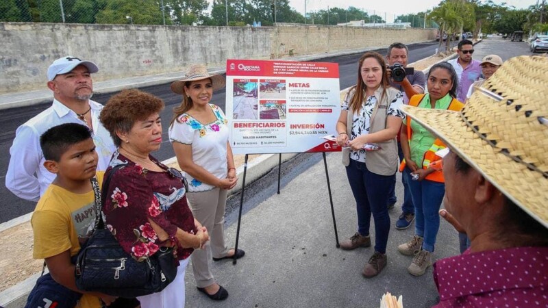 Invierte Mara Lezama en modernización de vialidades en Chetumal