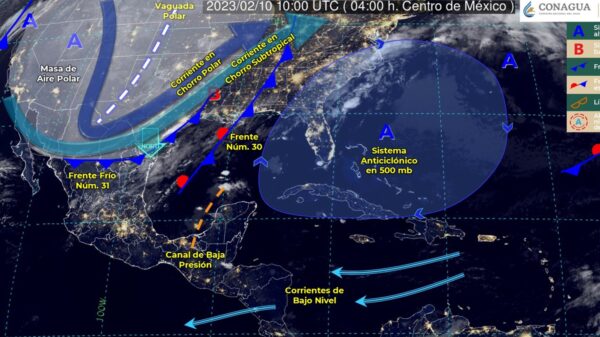 Pronóstico del clima para hoy viernes 10 de febrero en Quintana Roo.