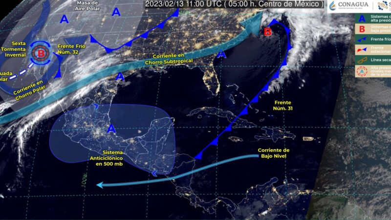 Pronóstico del clima para hoy lunes 13 de febrero en Quintana Roo.