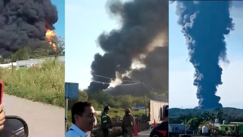 Incendio en Ixhuatlán deja cinco trabajadores desaparecidos: Pemex
