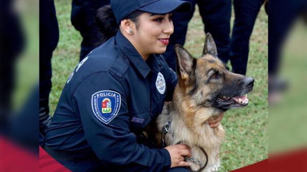 Jubila SSP_QROO a Tamara, heroica perrita policía
