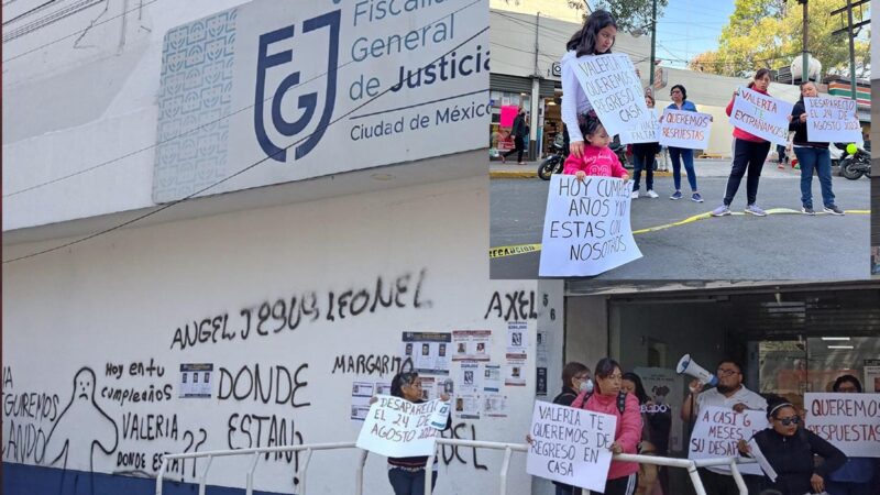 Protestan familiares de personas desaparecidas en CDMX