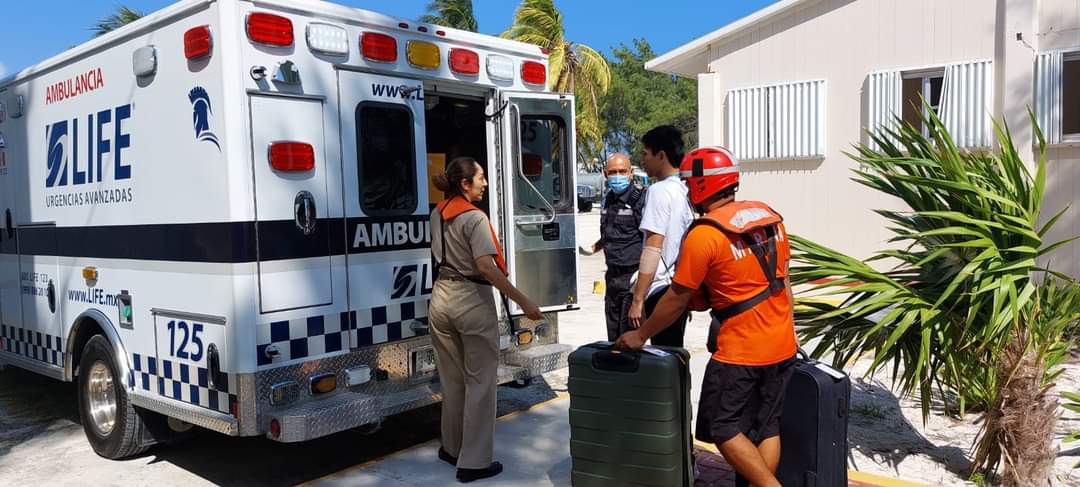 Auxilia la Marina a pasajero de un crucero en Isla Mujeres; se realizó la evacuación médica de un filipino de 26 años de edad.