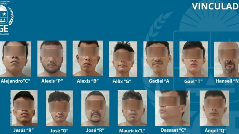 Playa del Carmen: Vinculan a proceso de 13 detenidos por delitos contra la salud.