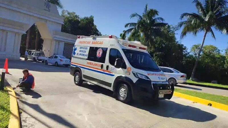 Reportan accidente en el hotel Grand Palladium; se habla de un muerto y varios heridos.