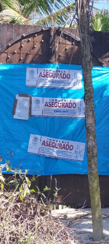 Concluyen cateos en predios dentro del Parque Nacional Tulum; aseguraron construcciones ilegales dentro de un Área Natural Protegida.