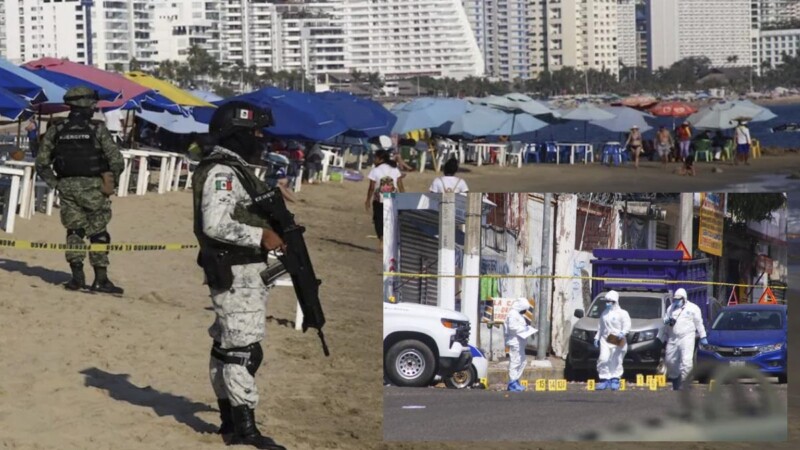 Ataques en playas de Acapulco dejan tres muertos y dos heridos