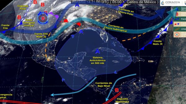 Pronóstico del clima para hoy martes 14 de febrero en Quintana Roo.