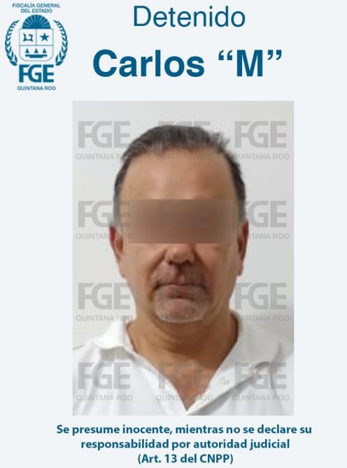 El imputado fue capturado en la Zona Norte y trasladado al Cereso de Chetumal, en donde quedó a disposición de un juez de control.