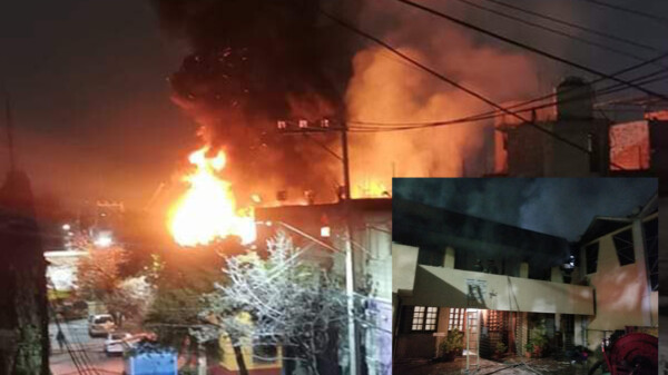 Arde parroquia en la Ciudad de México