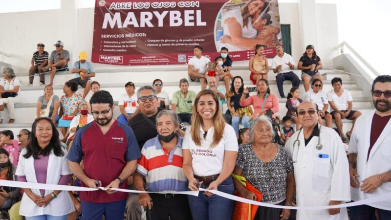 Con gran éxito Marybel Villegas arranca las brigadas de salud “Abre los ojos con Marybel”.
