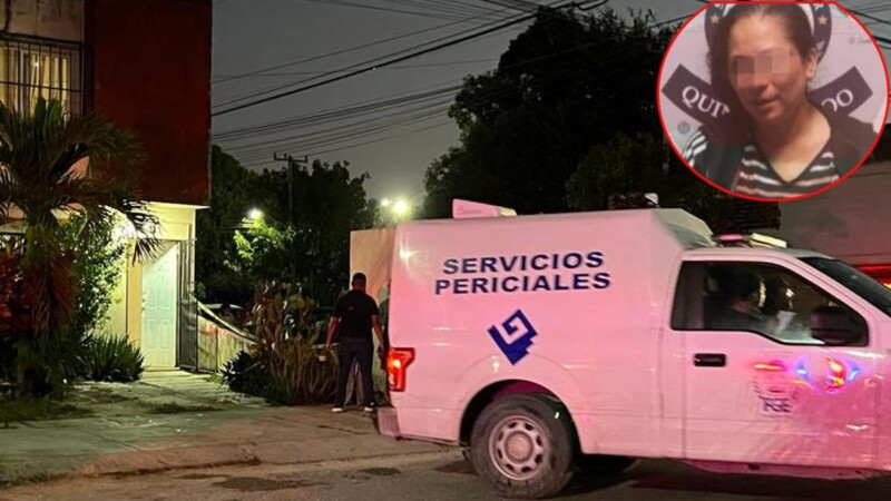 Cancún: Mujer asesina a su pareja en el fraccionamiento Paseos Kabah.