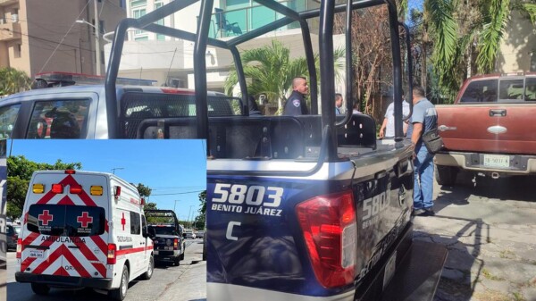 Balean a hombre durante asalto en pleno centro de Cancún