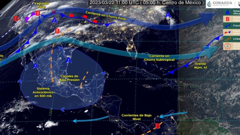 Pronóstico del clima para hoy miércoles 22 de marzo en Quintana Roo.