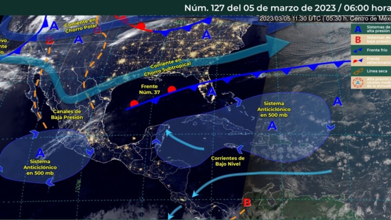 Pronóstico del clima para hoy domingo 5 de marzo 2023 en Quintana Roo.