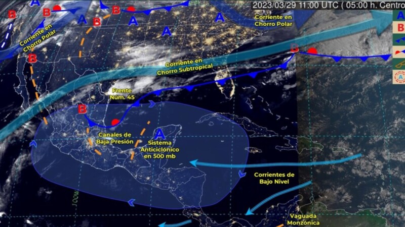 Pronóstico del clima para hoy miércoles 29 de marzo 2023 en Quintana Roo.
