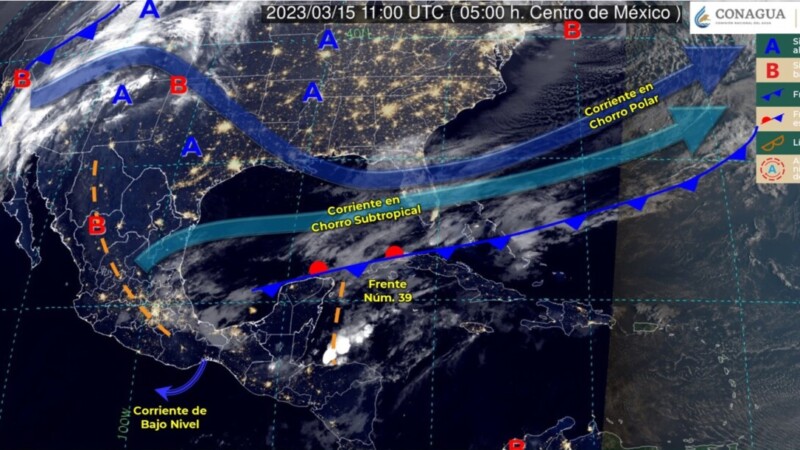Pronóstico del clima para hoy miércoles 15 de marzo 2023 en Quintana Roo.