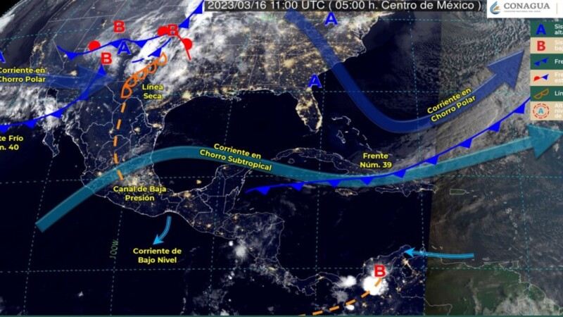 Pronóstico del clima para hoy jueves 16 de marzo 2023 en Quintana Roo.