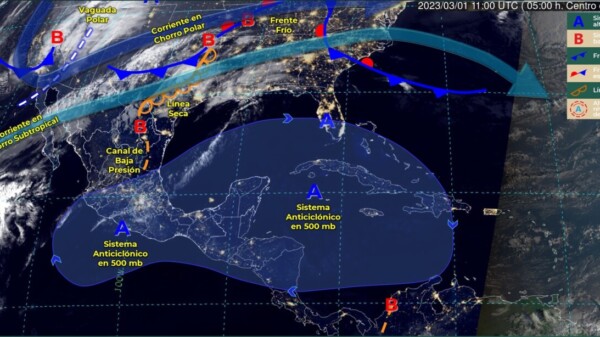 Pronóstico del clima para hoy miércoles 1 de marzo 2023 en Quintana Roo.