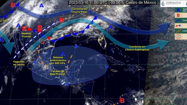 Pronóstico del clima para hoy viernes 10 de marzo 2023 en Quintana Roo.