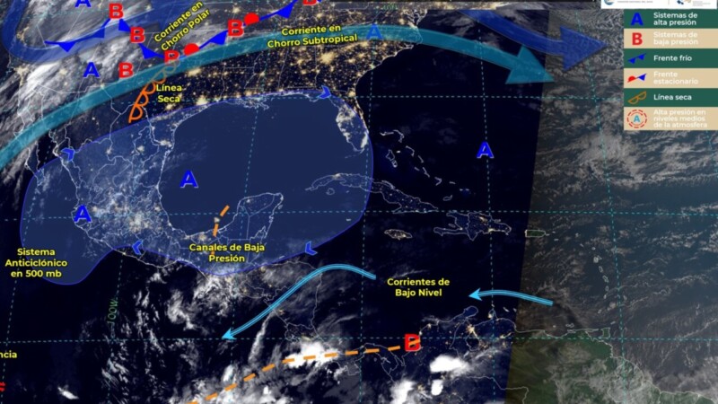 Pronóstico del clima para hoy martes 7 de marzo 2023 en Quintana Roo.