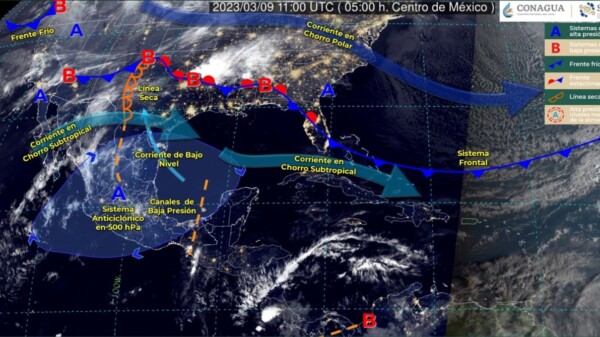 Pronóstico del clima para hoy jueves 8 de marzo 2023 en Quintana Roo.