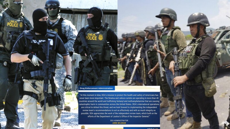 Designa la DEA a carteles de Sinaloa y de Jalisco como principal amenaza