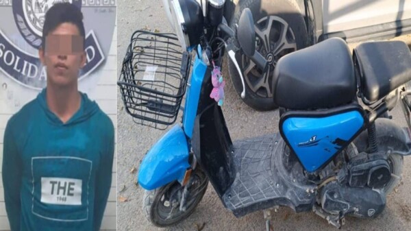 Detenido en Playa del Carmen con una motocicleta robada.