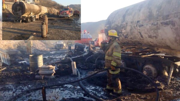 Pipa explota en Guerrero y destruye camioneta y casa