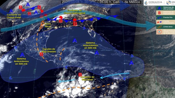 Pronóstico del clima para hoy miércoles 8 de marzo 2023 en Quintana Roo.