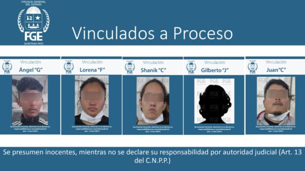 Logran vinculación a proceso de narcobanda implicada en ejecuciones en Cancún