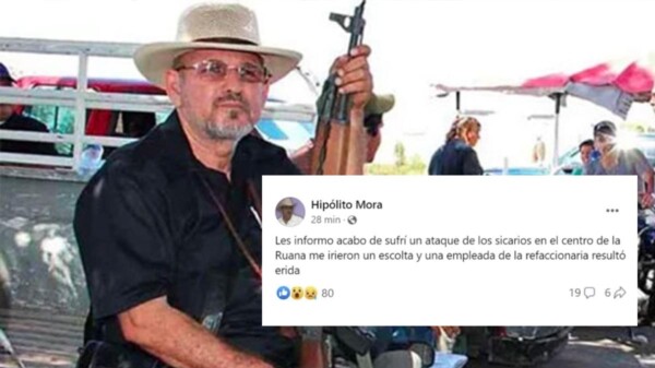 Hipólito Mora denuncia nuevo atentado a balazos