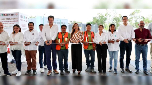 Mara Lezama inaugura la primera planta de tratamiento de aguas azules para Quintana Roo