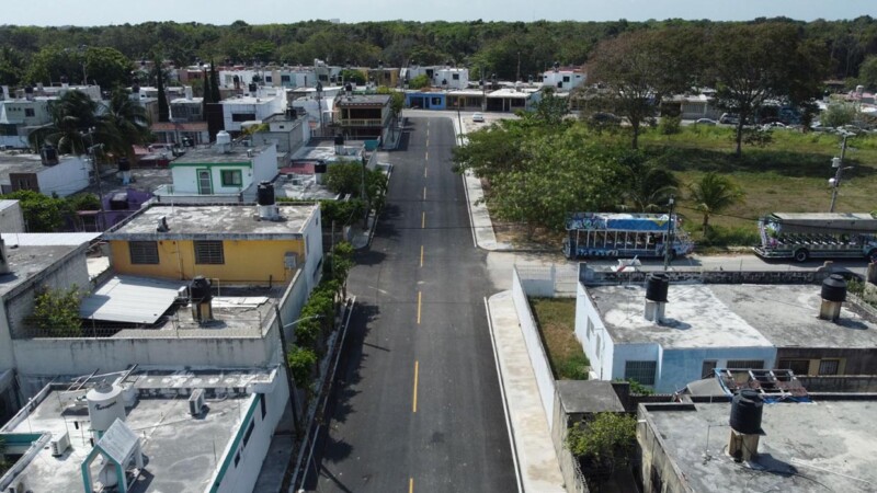 Mara Lezama mejora vialidades en Chetumal