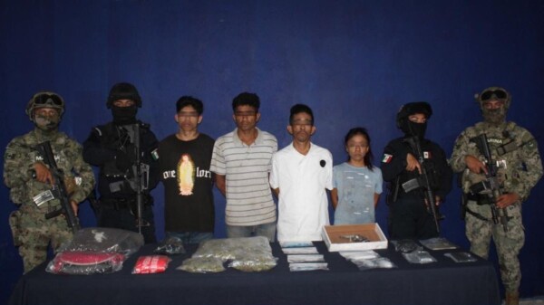 Caen cuatro narcomenudistas en Hacienda Real del Caribe.