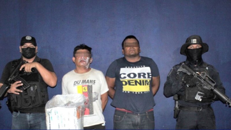 Detienen a dos narcodistribuidores en la delegación Alfredo V. Bonfil.