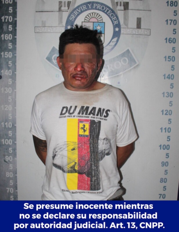 Detienen a dos narcodistribuidores en la delegación Alfredo V. Bonfil; uno de ellos enfrentó a tiros a los elementos de la Policía.