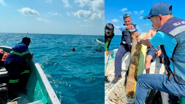 Repara Aguakan fuga en línea de conducción de agua potable a Isla Mujeres