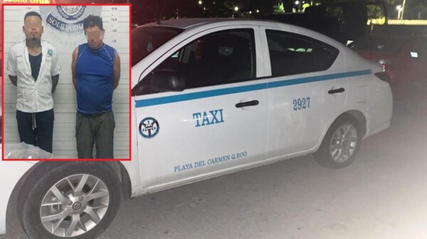 Detienen por robo de autopartes a taxista de Playa del Carmen.